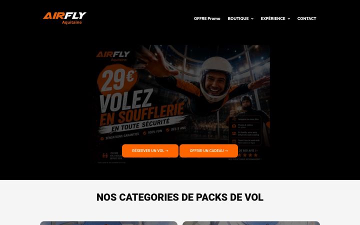 Screenshot of airfly-aquitaine.fr