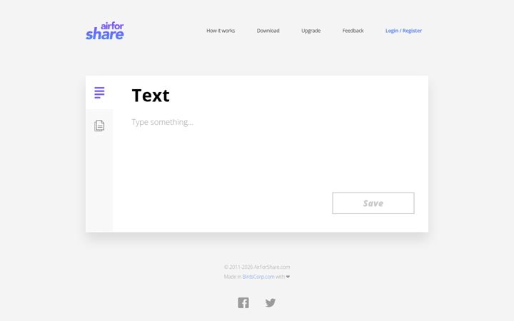 Screenshot of airforshare.com