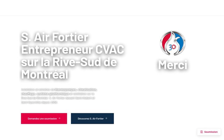 Snímek obrazovky airfortier.qc.ca