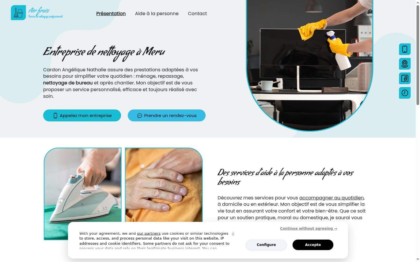 Sutikimo reklamjuostės, rodytos prieš bet kokią sąveiką, ekrano kopija