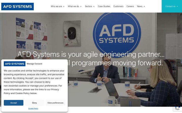 Screenshot of airframedesigns.com