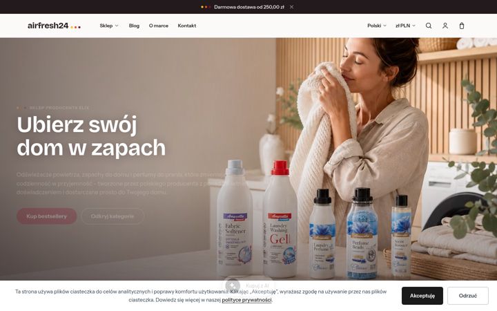 Snímek obrazovky airfresh24.com