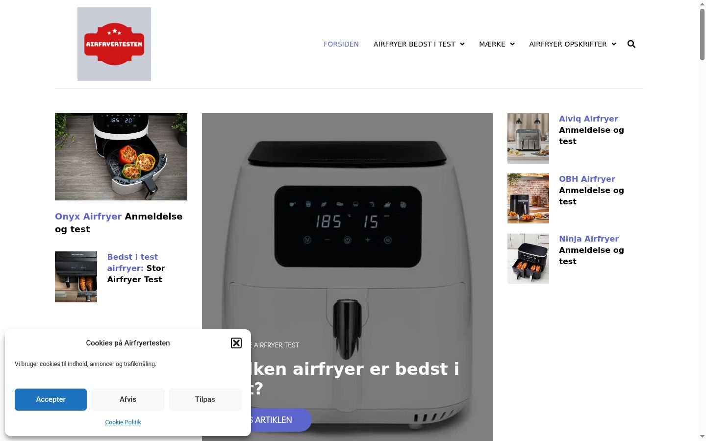 Screenshot tal-banner tal-kunsens muri qabel kwalunkwe interazzjoni