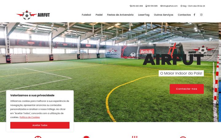 Screenshot of airfut.com