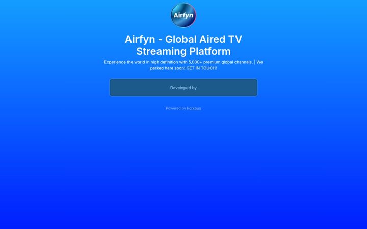 Screenshot of airfyn.com