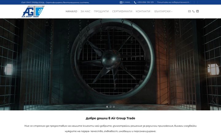 Screenshot of airgrouptrade.eu