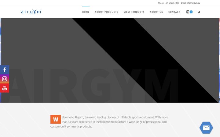 Screenshot of airgym.eu