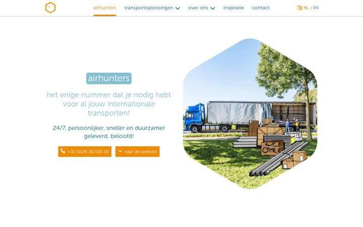 Screenshot του airhunters.nl