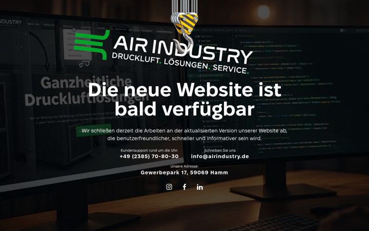 Screenshot of airindustry.de