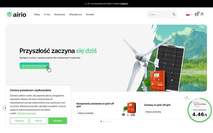 Screenshot ta' airio.pl