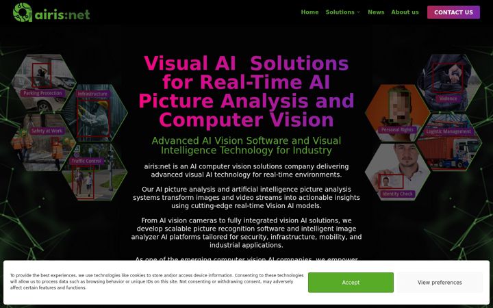 Screenshot von airisnet.com