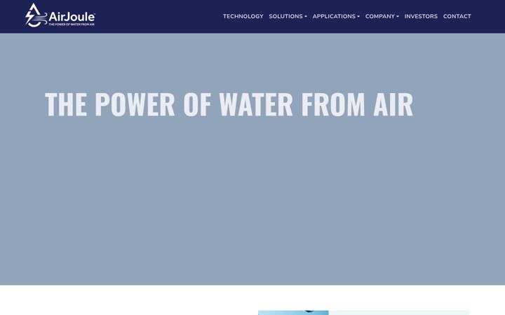 Screenshot of airjouletech.com