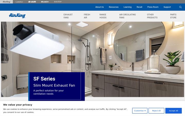 Screenshot of airkinglimited.com