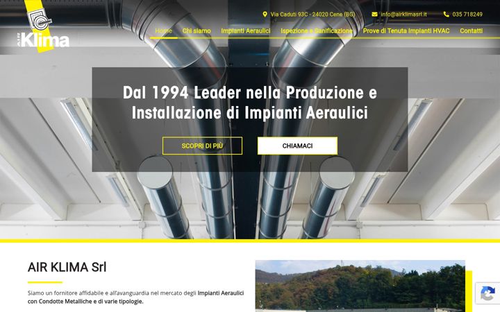Screenshot of airklimasrl.it