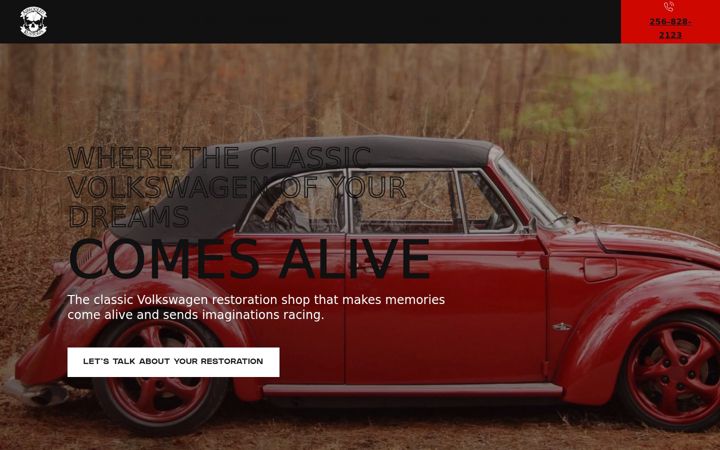 Screenshot του airkooledkustoms.com