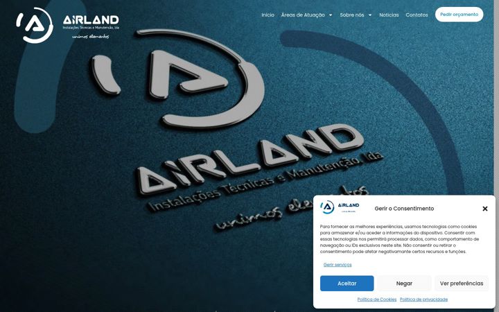 Screenshot of airland.pt