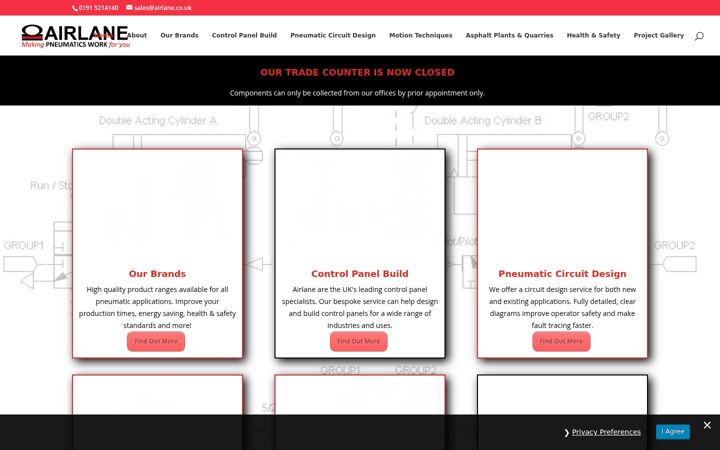 Screenshot of airlane.co.uk