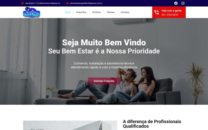 Screenshot von airliferefrigeracao.com.br