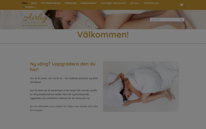 Posnetek zaslona airligofsweden.se