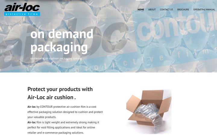 Screenshot of airloc.co.za