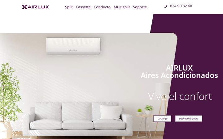 Screenshot of airlux.es