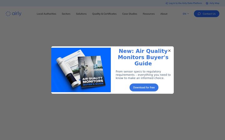 Screenshot of airly.org