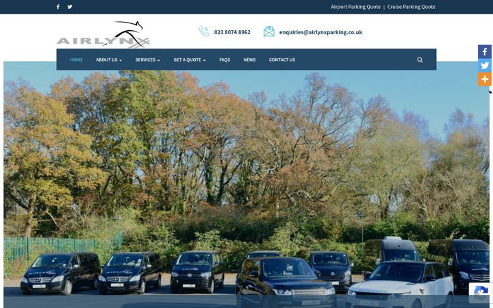 Zrzut ekranu airlynxexpress.co.uk