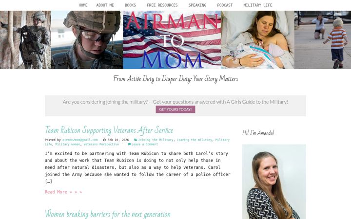 Screenshot of airmantomom.com