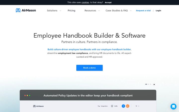 Captura de pantalla de airmason.com