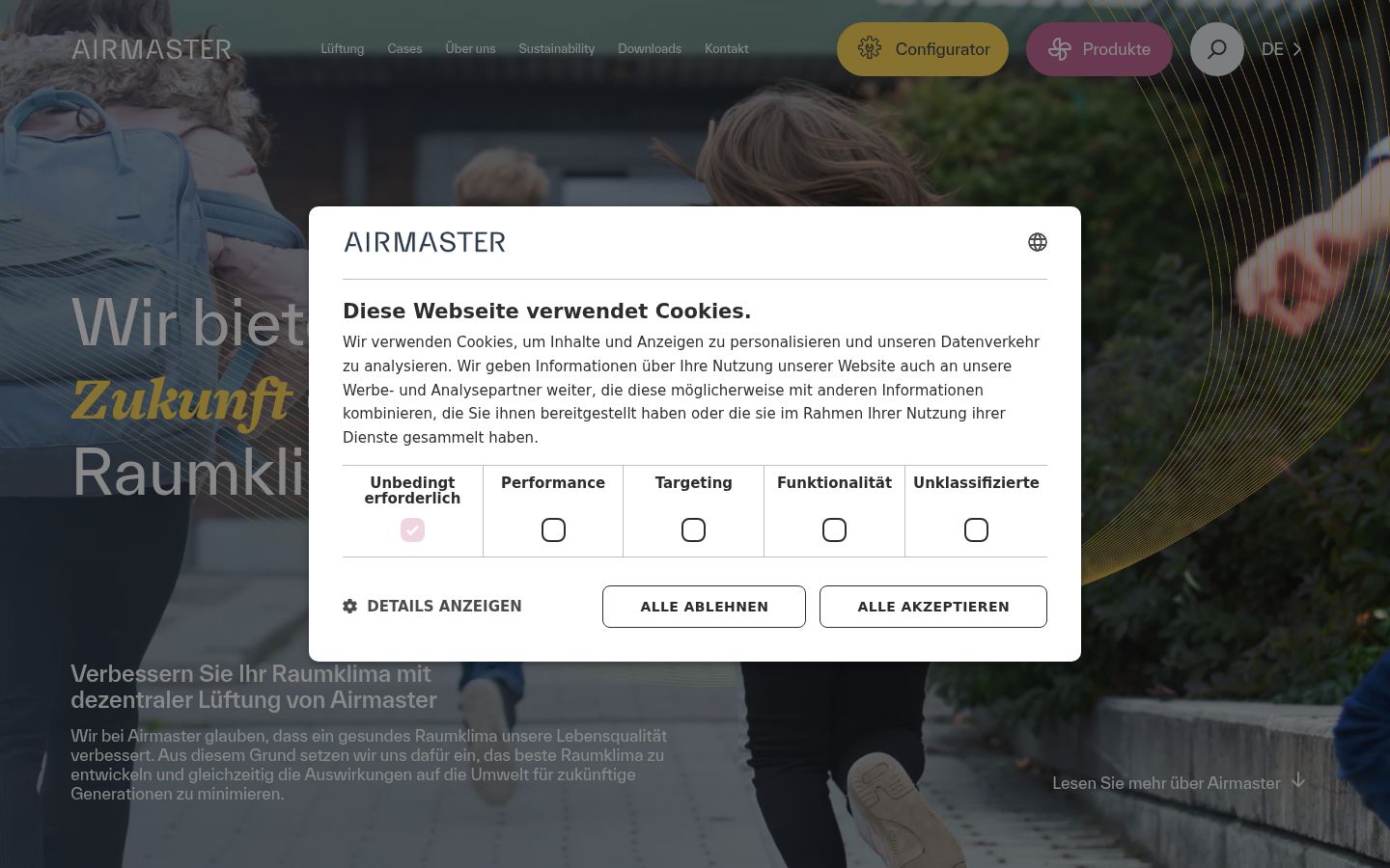 Sutikimo reklamjuostės, rodytos prieš bet kokią sąveiką, ekrano kopija