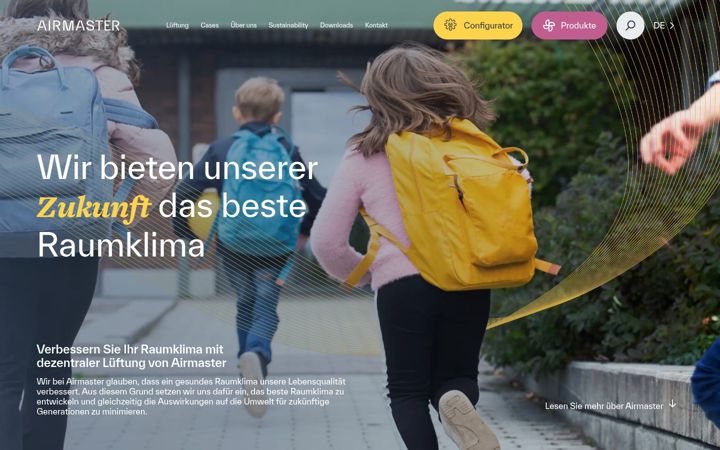 Screenshot of airmaster-as.de