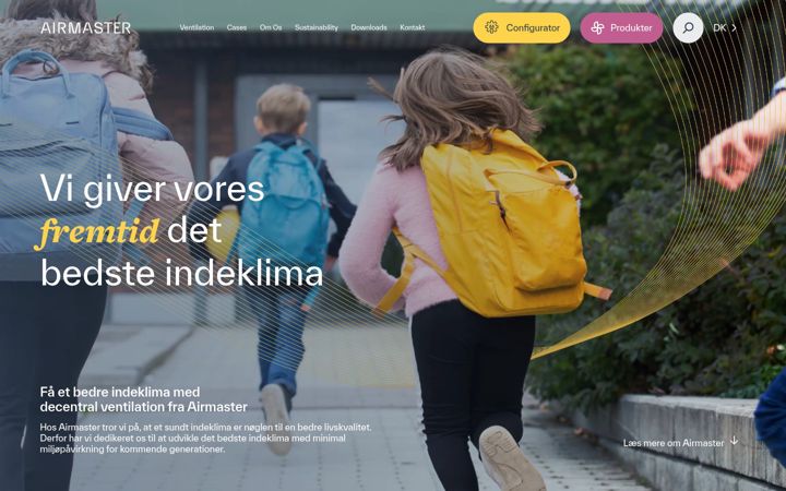 Screenshot of airmaster.dk