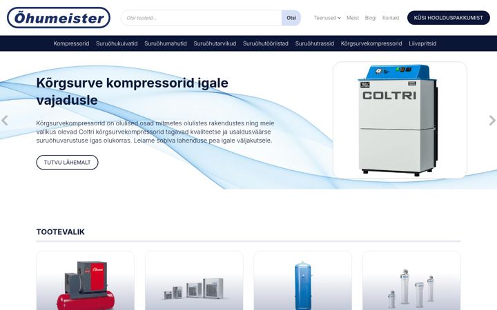Screenshot of airmaster.ee