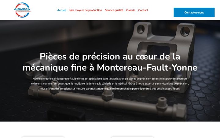Screenshot of airmeca.fr