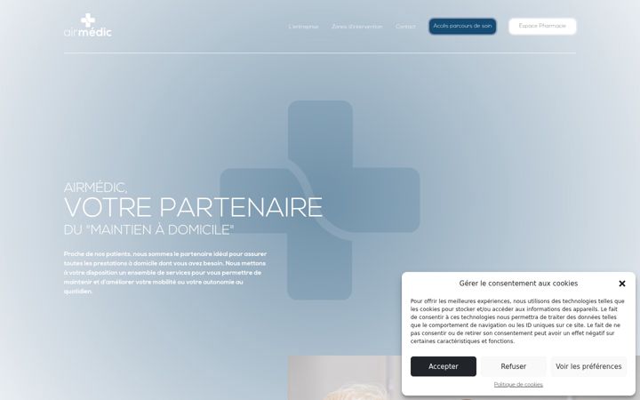 Screenshot of airmedic.fr