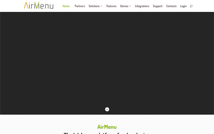 Screenshot of airmenu.com