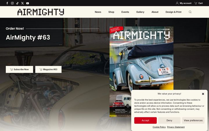 Screenshot of airmighty.com