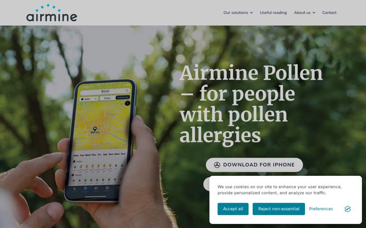 Screenshot of airmine.ai