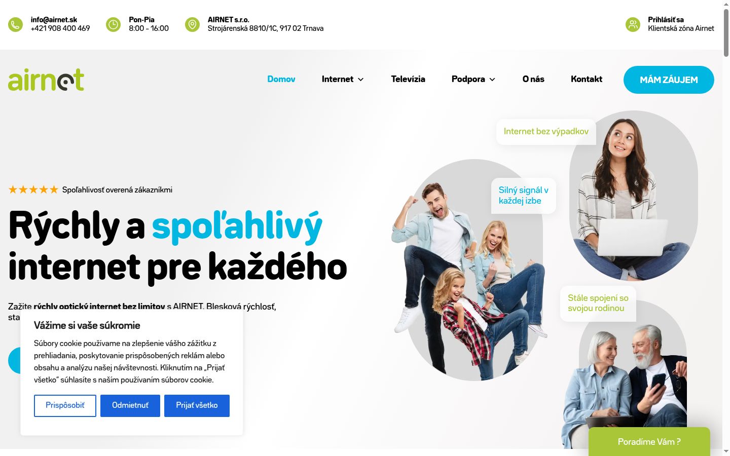 Snímek obrazovky baneru souhlasu zobrazeného před jakoukoli interakcí