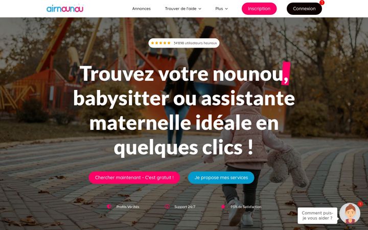 Screenshot ta' airnounou.com