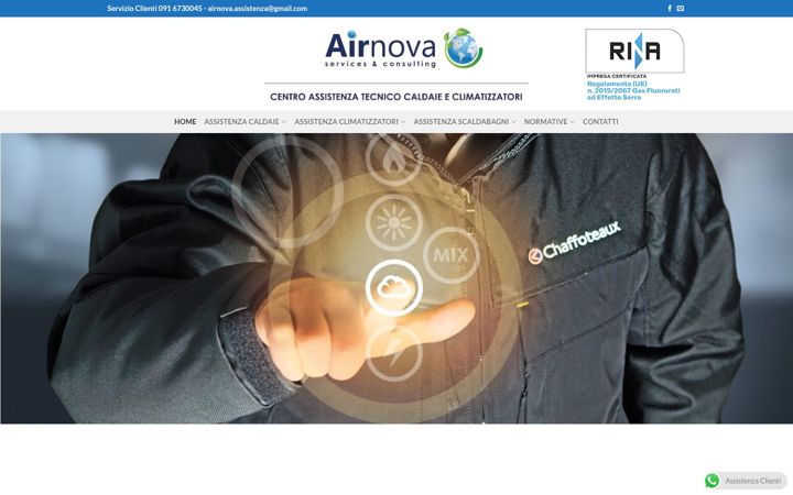Screenshot of airnovaservice.it
