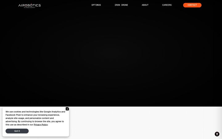 Screenshot of airoboticsdrones.com
