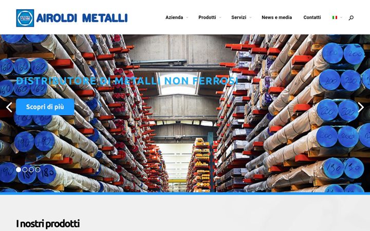 Screenshot του airoldimetalli.it