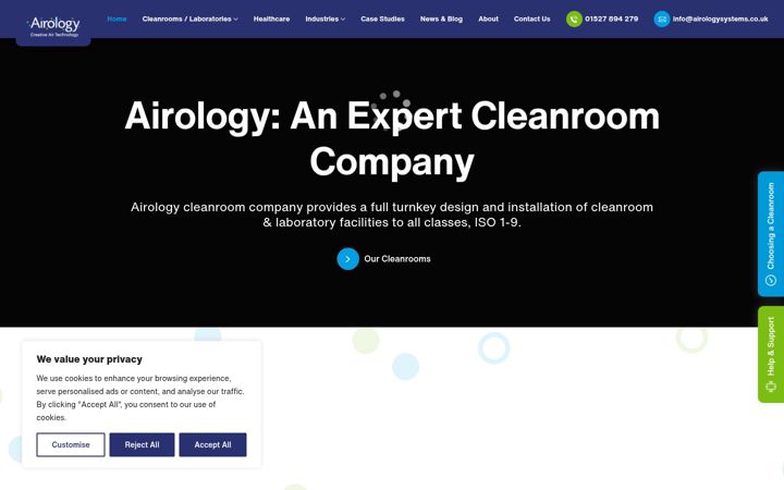 Screenshot of airologysystems.co.uk