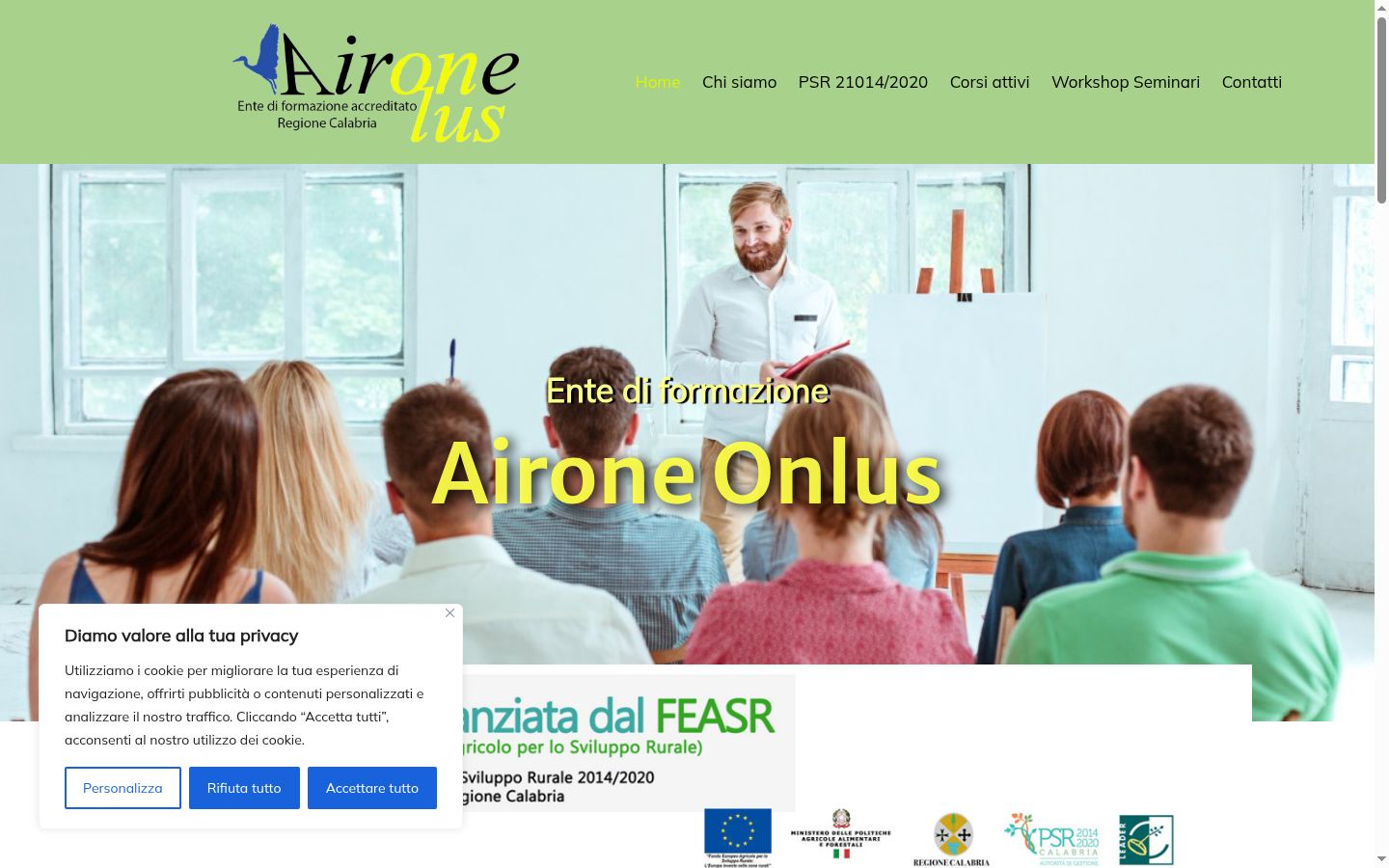 Screenshot tal-banner tal-kunsens muri qabel kwalunkwe interazzjoni