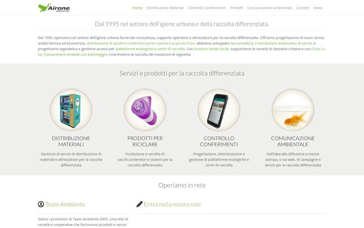 Capture d'écran de aironeservizi.com