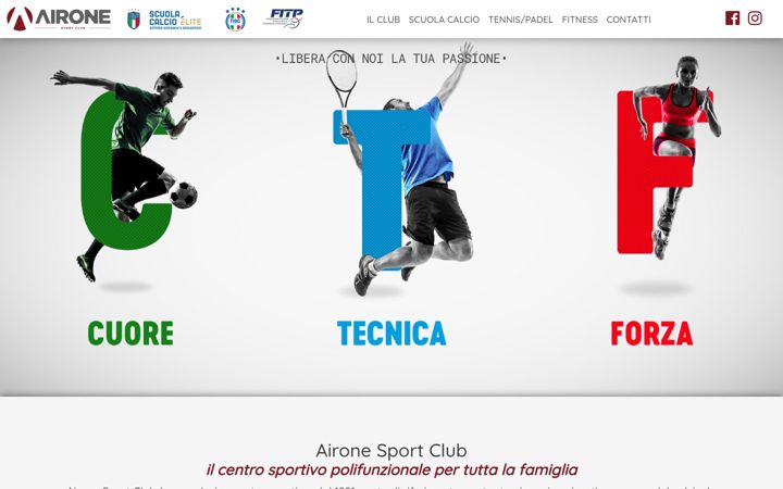 Screenshot of aironesportclub.it
