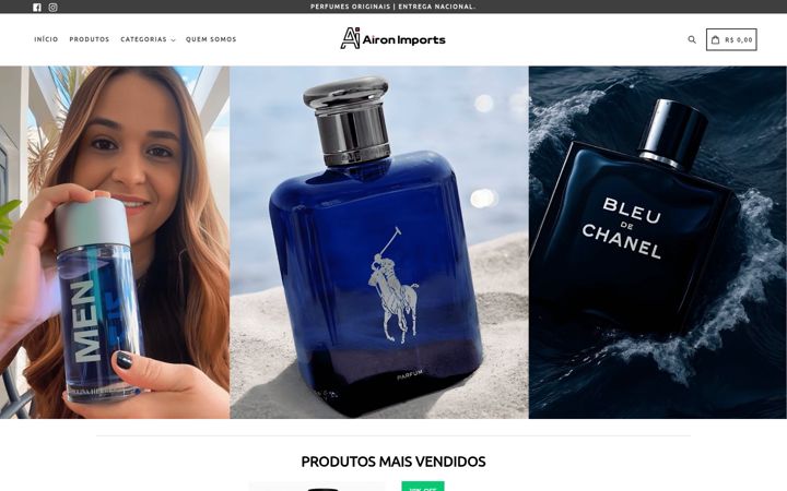 Screenshot of aironimports.com.br
