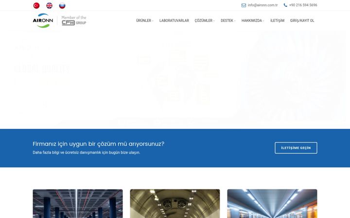 Screenshot of aironn.com.tr