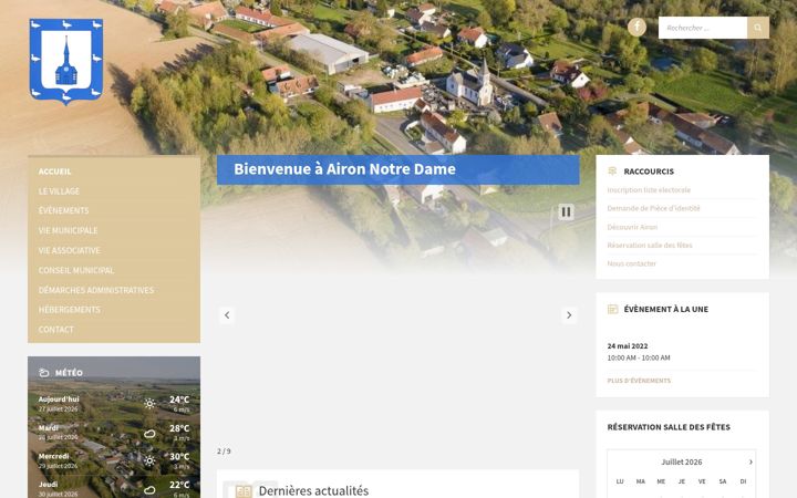 Screenshot of aironnotredame.fr